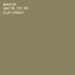 #8A815F - Clay Creek Color Image